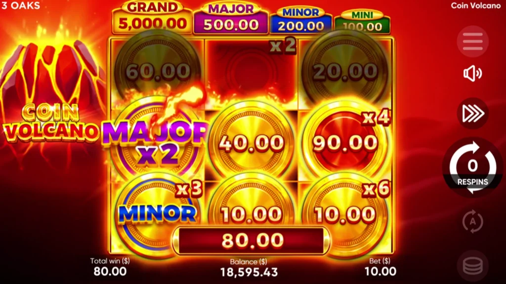 Ganancias máximas en el slot coin volcano